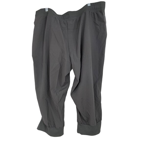 NWT Gap Fit Mens XL Gray Jogger Capri Pants Drawstring Pockets RN10209 - Picture 3 of 8